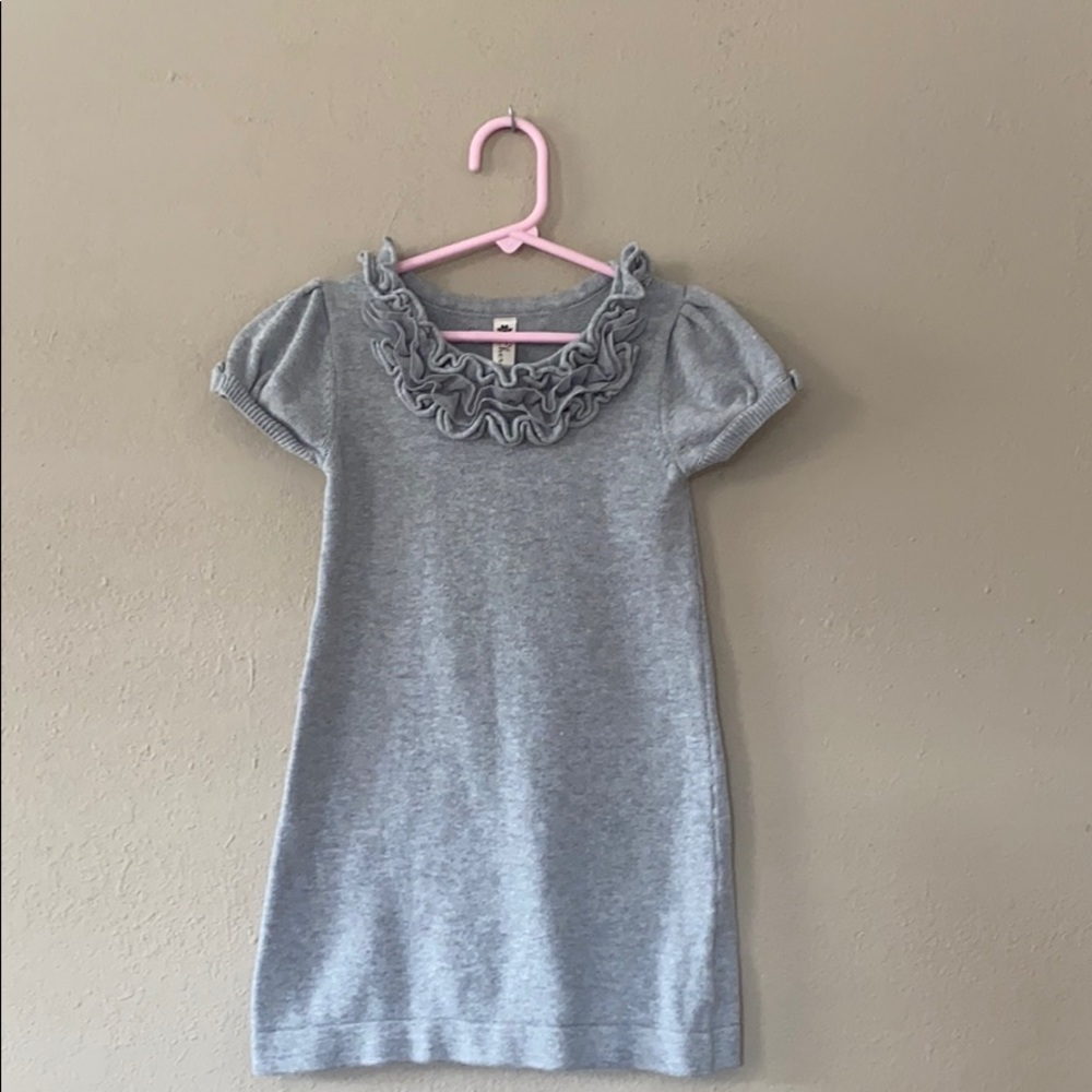 grey flower dress
